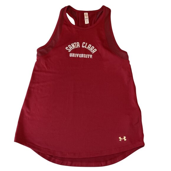 Under Armour Tops - Under Armour Womens Santa Clara University Red HeatGear Racerback Tank Top XS